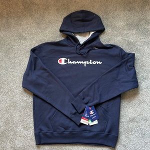 Champion Hoodie - Mens Large in Blue / Grey